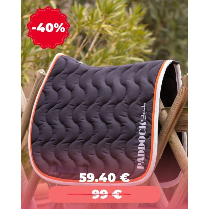 Tapis  Marine/Blanc PADDOCK Wavy