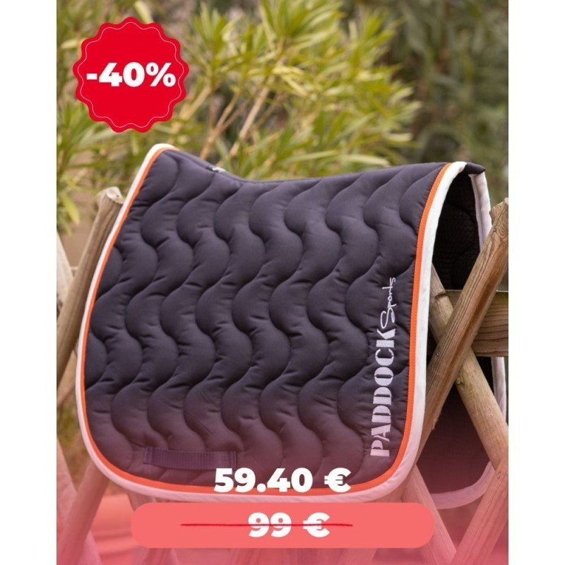 Tapis  Marine/Blanc PADDOCK Wavy