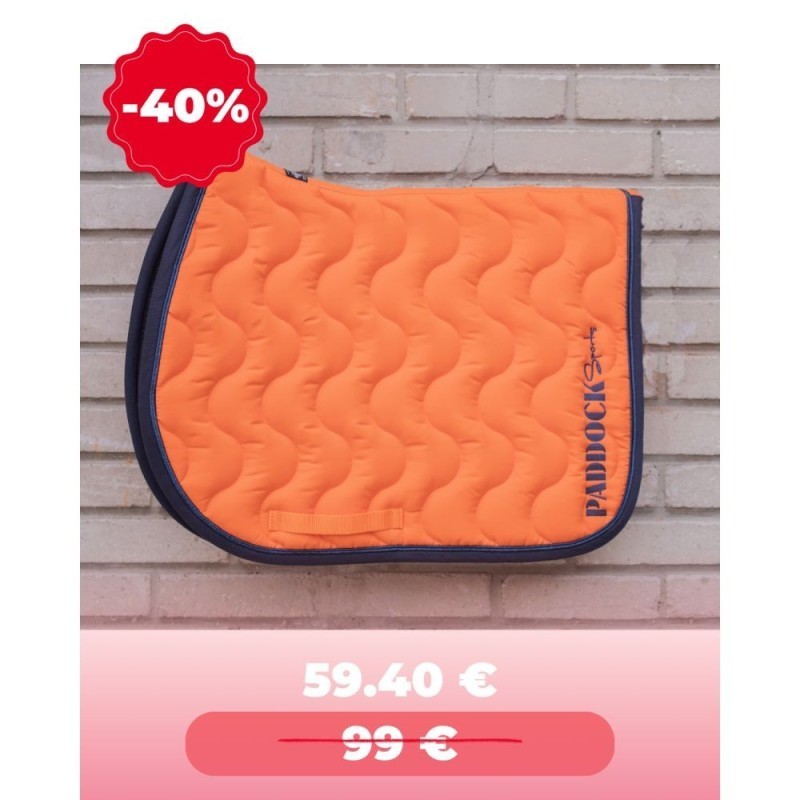 Tapis Orange/Marine  PADDOCK Wavy