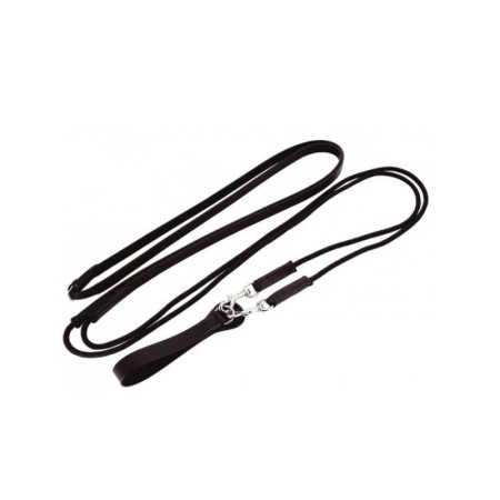 RÃªnes allemande cuir/corde NORTON PRO Noir