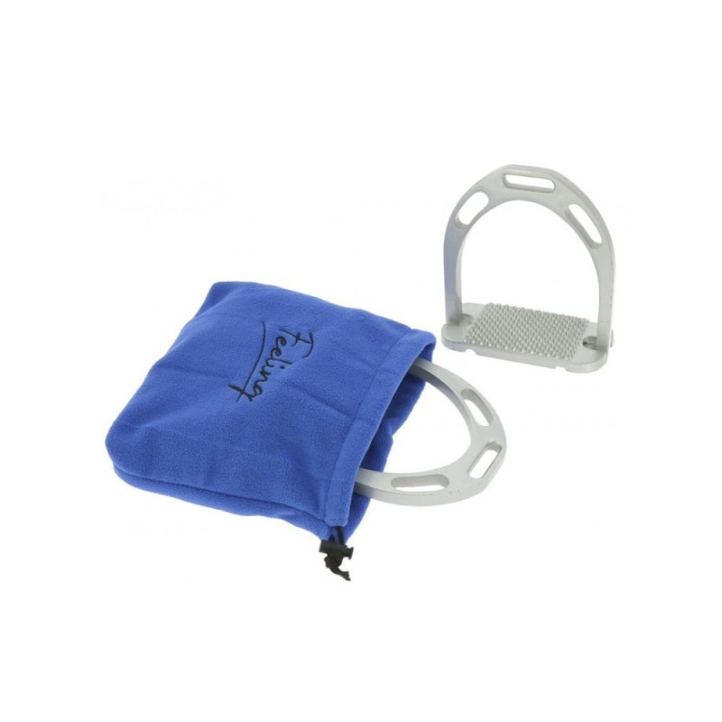 Housses Polaires FEELING Pour Etriers Bleu Roi