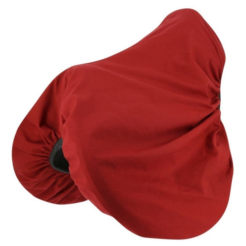 Housse de selle RIDING WORLD, en coton ROUGE