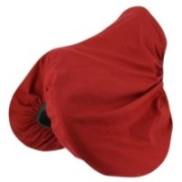 Housse de selle RIDING WORLD, en coton ROUGE