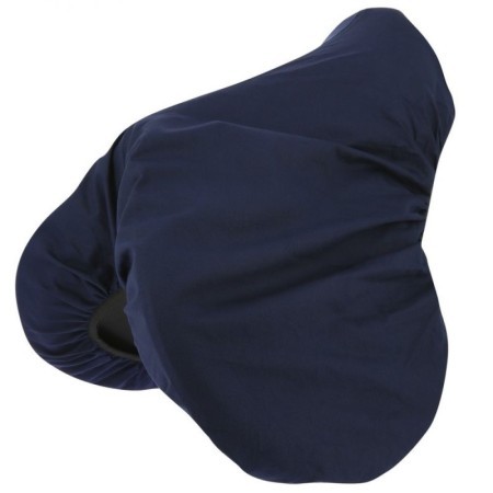 Housse de selle RIDING WORLD, en coton MARINE