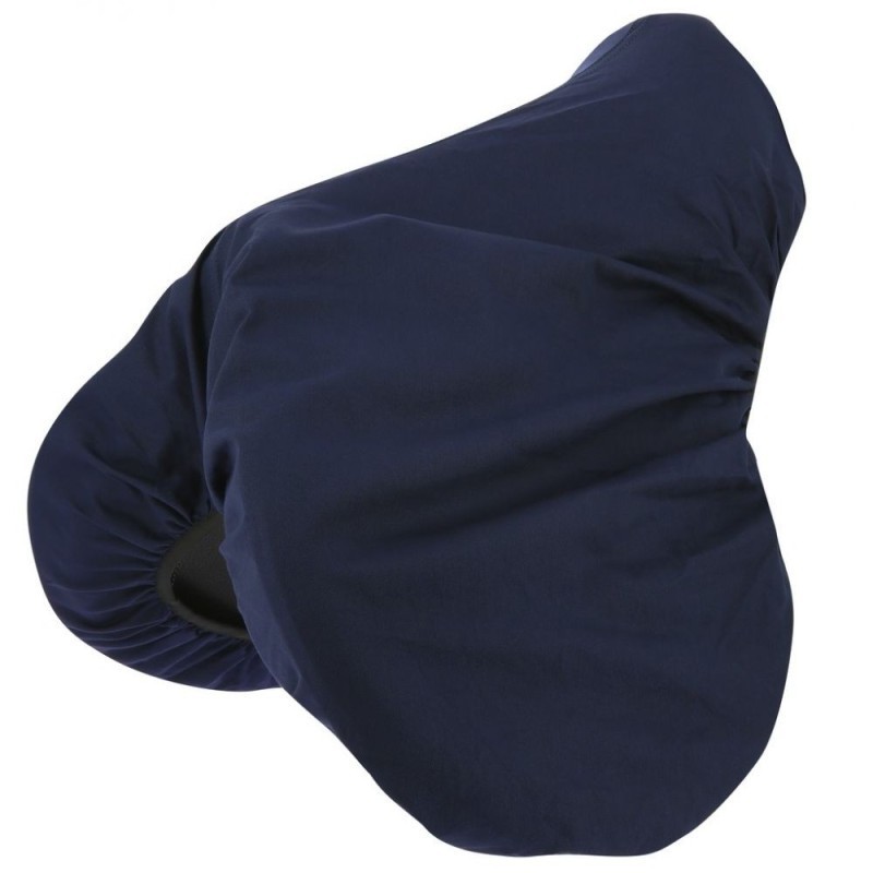 Housse de selle RIDING WORLD, en coton MARINE
