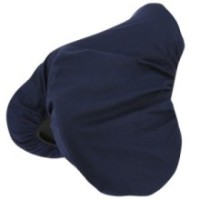 Housse de selle RIDING WORLD, en coton MARINE