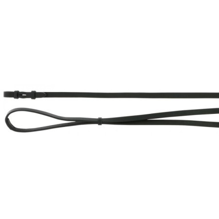 RÃªnes de bride ERIC THOMAS HYBRID 13mm Cheval NOIR