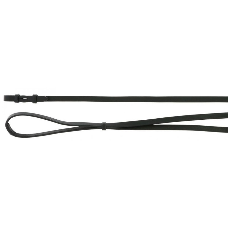 RÃªnes de bride ERIC THOMAS HYBRID 13mm Cheval NOIR