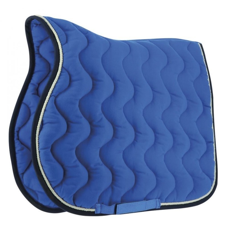 Tapis Bleu Vif EQUITHÃˆME "Polyfun" SHETLAND