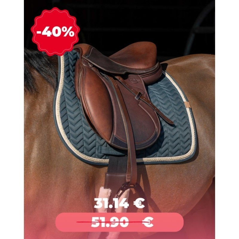 Tapis de selle EQUITHÃˆME "Softy" VERT FONCE