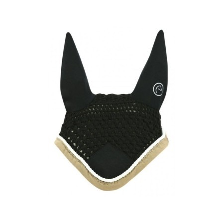 Bonnet chasse-mouches EQUITHÃˆME "Polyfun" NOIR
