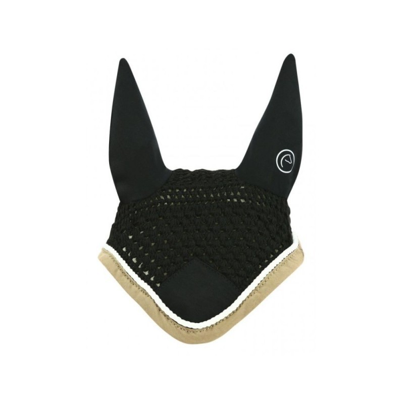 Bonnet chasse-mouches EQUITHÃˆME "Polyfun" NOIR