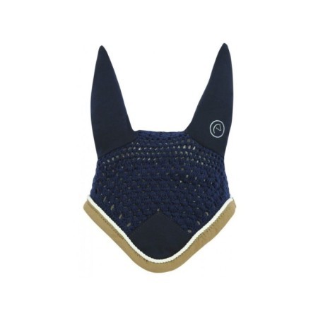 Bonnet chasse-mouches EQUITHÃˆME "Polyfun" MARINE