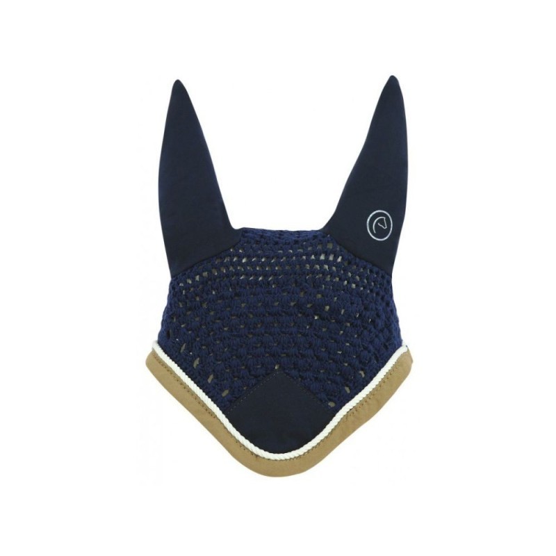 Bonnet chasse-mouches EQUITHÃˆME "Polyfun" MARINE