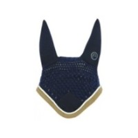 Bonnet chasse-mouches EQUITHÃˆME "Polyfun" MARINE