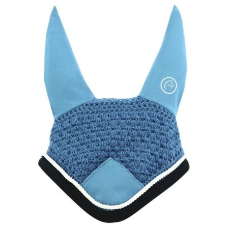 Bonnet chasse-mouches EQUITHÃˆME "Polyfun" BLEUVIF