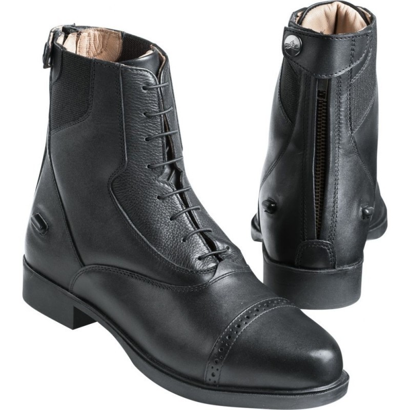 BOOTS EQUITHÃˆME "CONFORT EXTRÃŠME" Ã€ LACETS NOIR