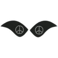 Ã‰cussons EQUITHÃˆME pour bottes "My Primera" signe Peace & Love en strass /2