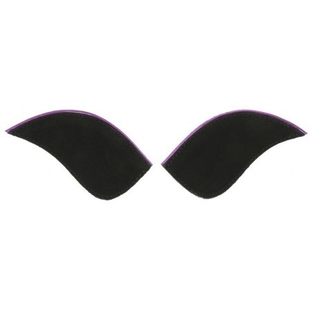 Ã‰cussons EQUITHÃˆME pour bottes "My Primera"  liserÃ© violet brillant/2