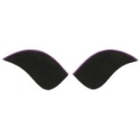 Ã‰cussons EQUITHÃˆME pour bottes "My Primera"  liserÃ© violet brillant/2