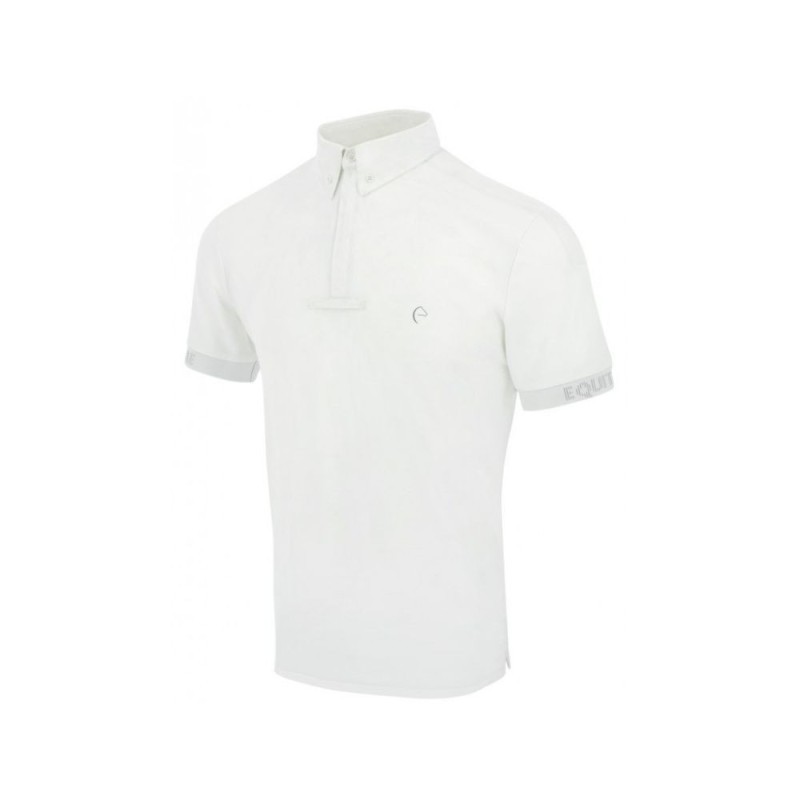 Polo EQUITHÃˆME "Wellington" BLANC