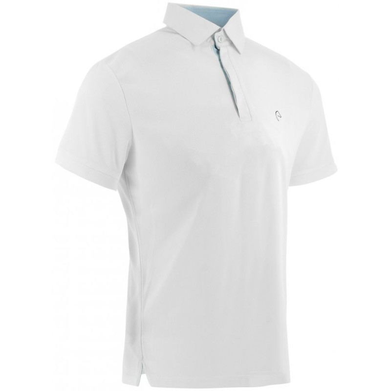 Polo mesh EQUITHEME "Edy" BLANC
