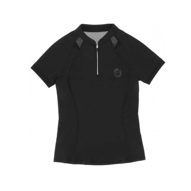 Polo Noir Je t'aime EQUITHÃˆME - Alice