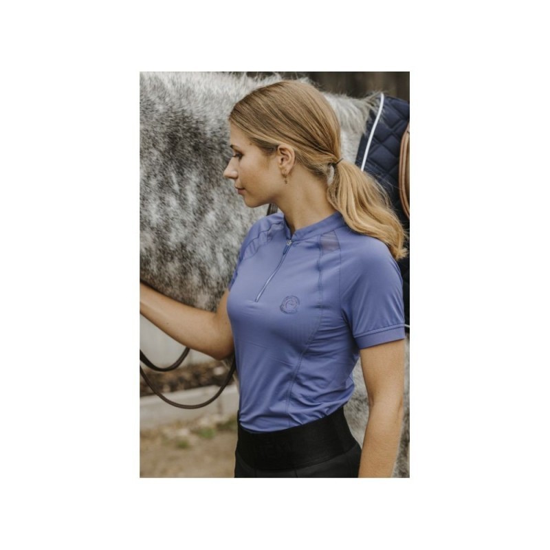 Polo Violet Je t'aime EQUITHÃˆME - Alice