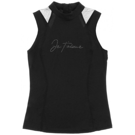 Polo Noir Je t'aime EQUITHÃˆME - Alba