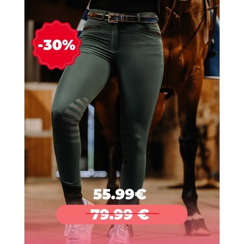 Pantalon Vert Foret Je t'aime EQUITHÃˆME - Safir