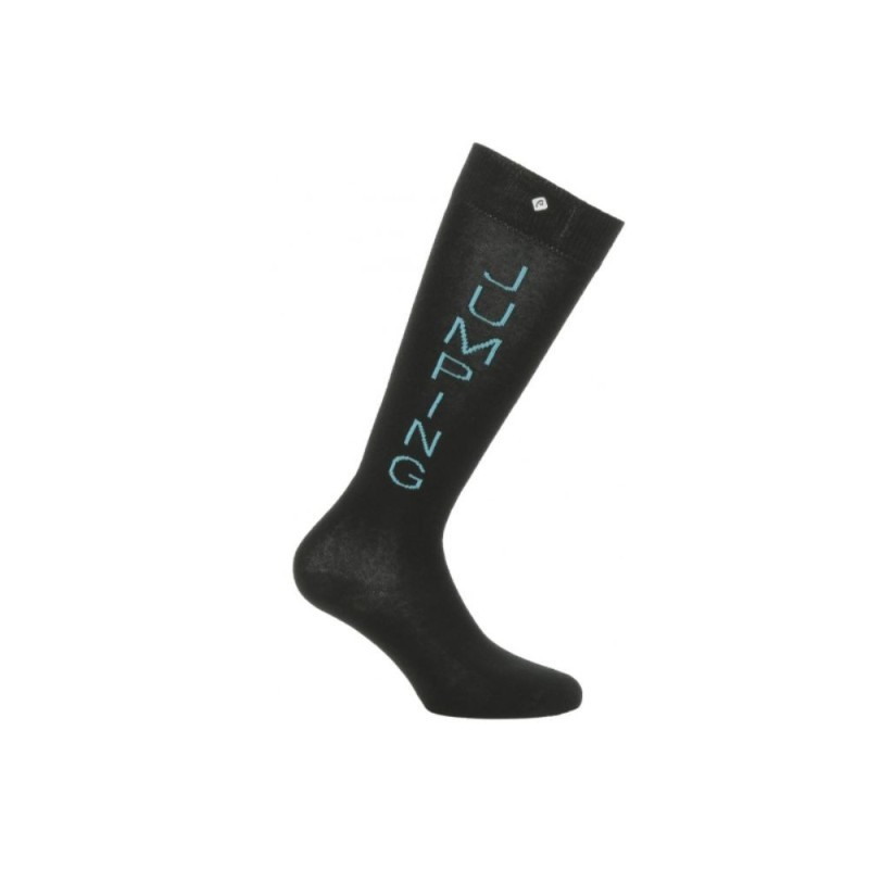 Chaussettes EQUITHÃˆME -Jumping- NOIR 31-34