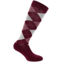 Chaussettes EQUITHÃˆME - Argyle Bordeaux 35-38