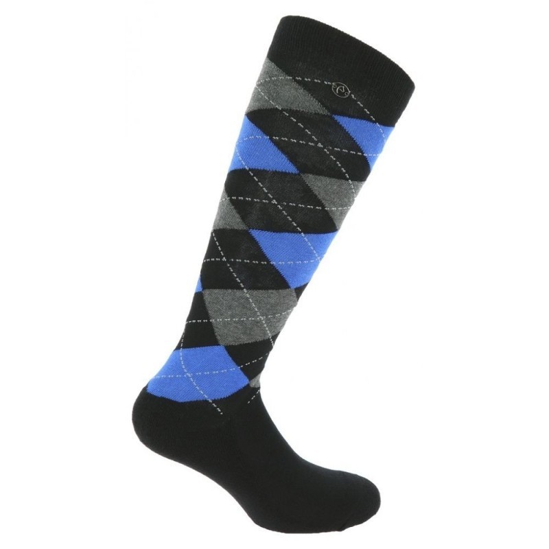 Chaussettes Bleu EQUITHÃˆME - Argyle 42-45