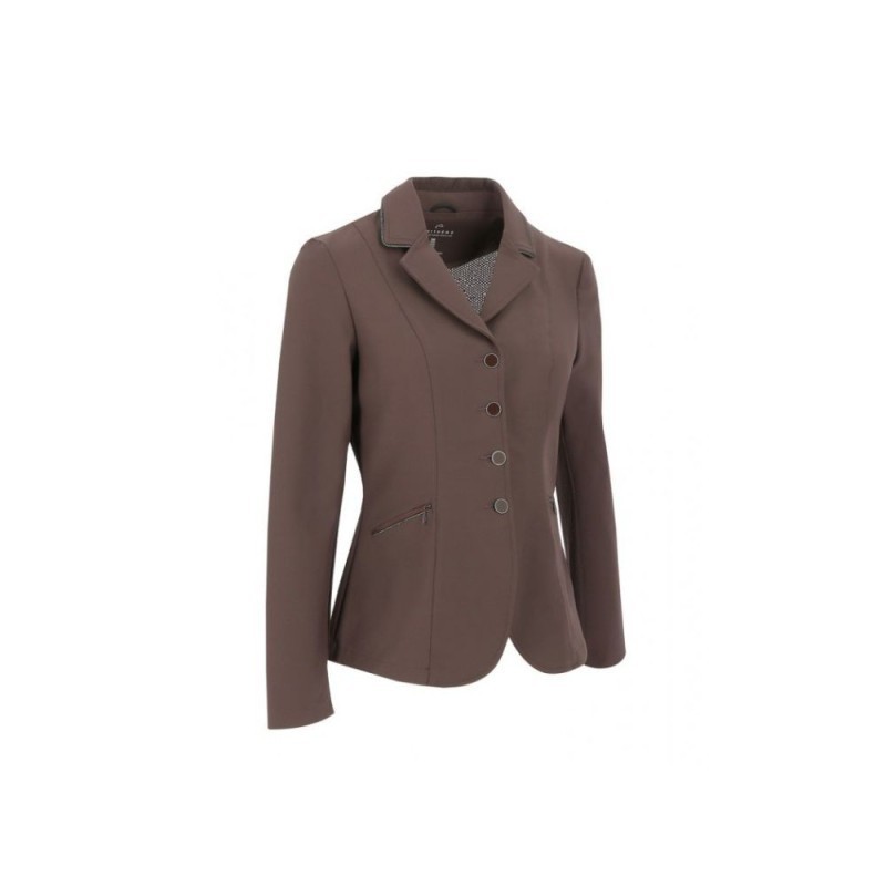 Veste de concours EQUITHÃˆME "Oliva" BORDEAUX