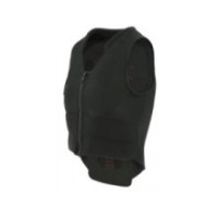 Dorsale EQUITHÃˆME "Cox" ENFANT NOIR/ROUGE