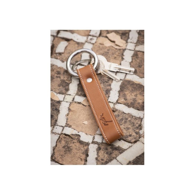 Porte-clefs PENELOPE "Lara" COGNAC