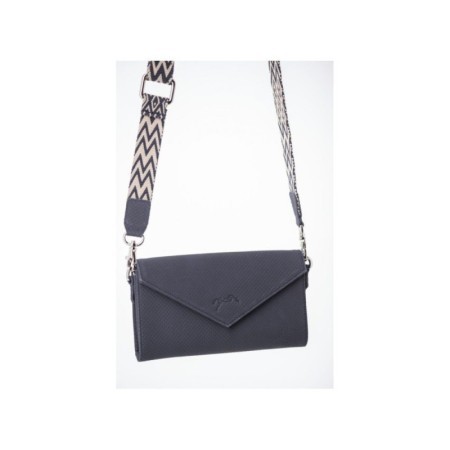 Pochette PENELOPE "New phone pocket perforÃ©" MARINE