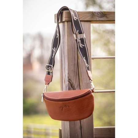Sac banane PENELOPE "Smile" COGNAC
