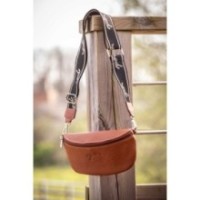 Sac banane PENELOPE "Smile" COGNAC