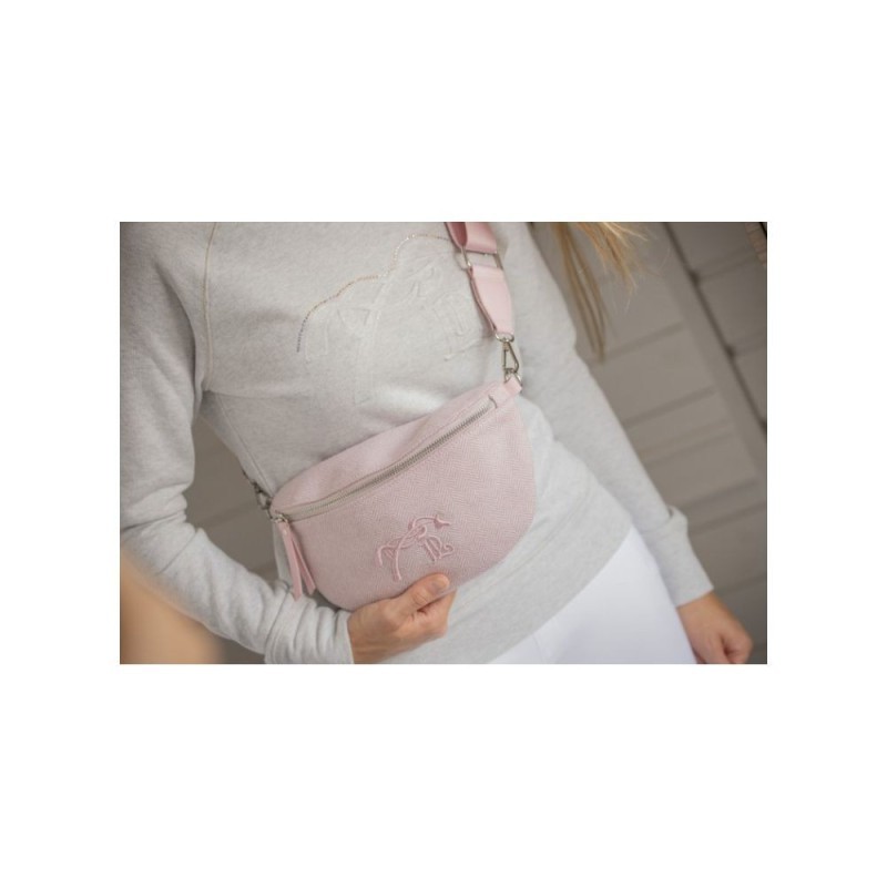Sac banane PENELOPE "Chevron" ROSE