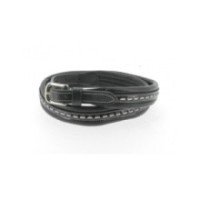 Ceinture PENELOPE "Point Sellier" NOIR 80cm