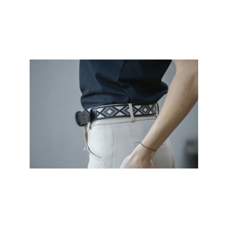 Ceinture PENELOPE "Pearl" NOIR/BLANC 90