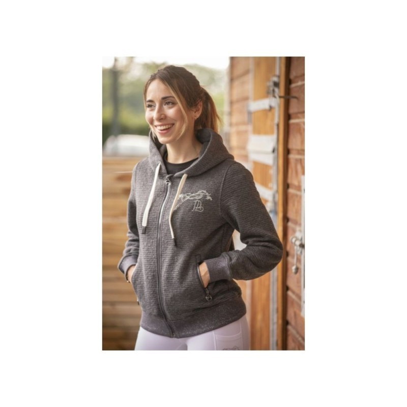 Sweat-shirt Gris PENELOPE "Tressy Flock"