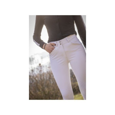 Pantalon Blanc d'Ã©quitation PENELOPE - Ã‰lÃ©gance
