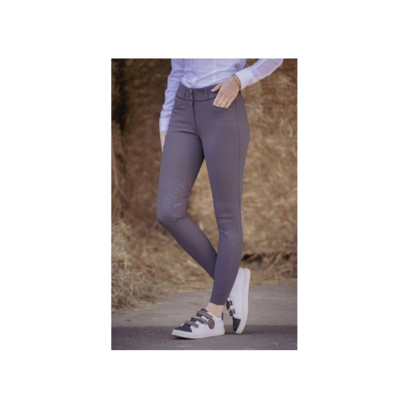 Pantalon Gris FoncÃ© d'Ã©quitation PENELOPE "Majestic"