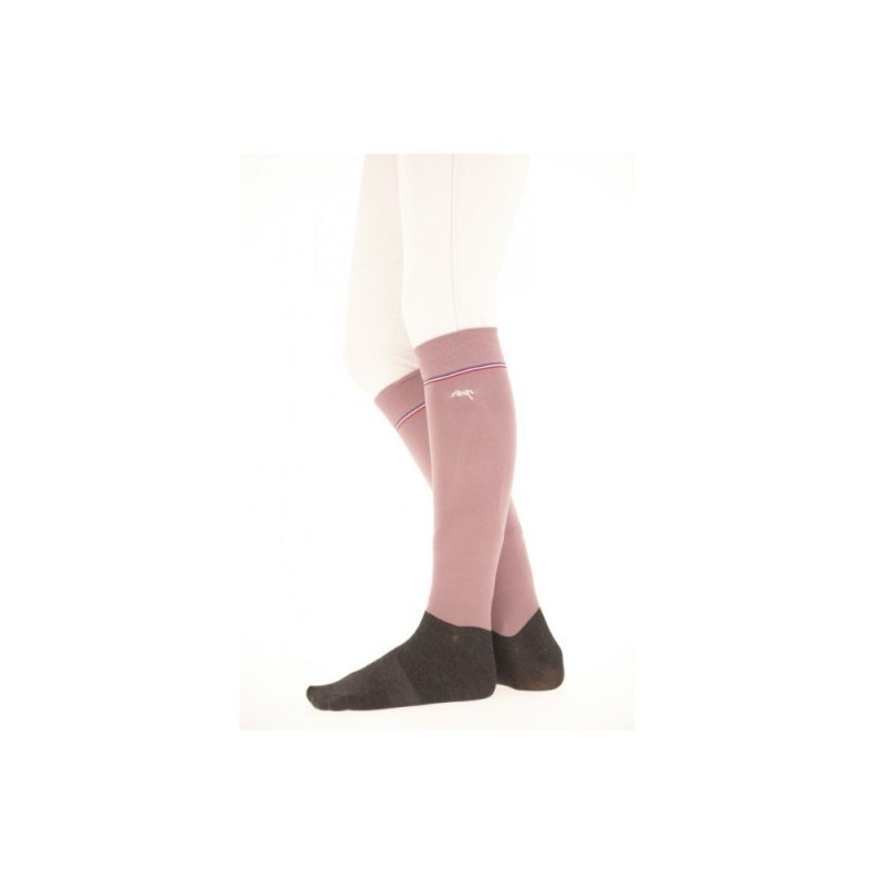 Chaussettes PENELOPE "Luxe" ROSE POUDRE
