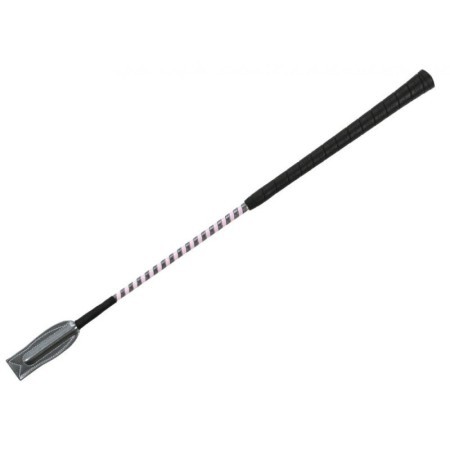 Cravache WHIP & GO "Concours" GRIS/ROSE