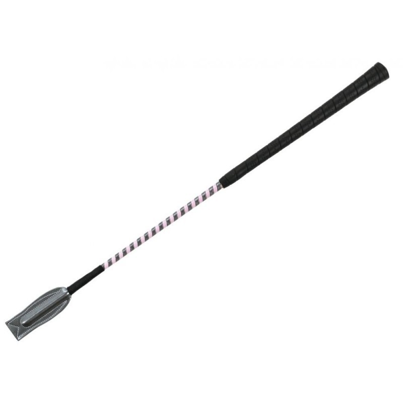 Cravache WHIP & GO "Concours" GRIS/ROSE
