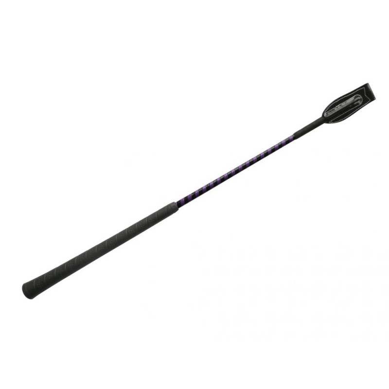 Cravache WHIP & GO "Concours"  NOIR/VIOLET