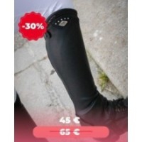 Mini chaps PENELOPE "Softy"  Enfant Noir